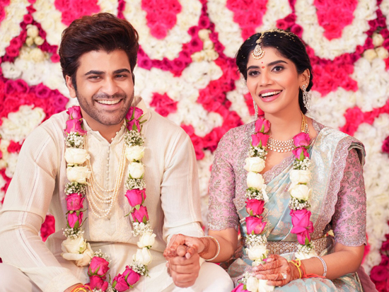 Lovely Engagement Clicks Of Sharwanand & Rakshita